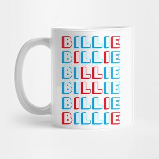 Billie X - Red and Blue Mug